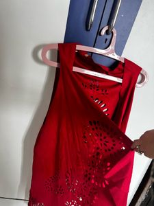 Red Fringe Vest