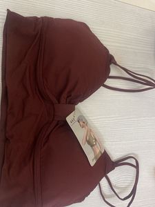 Burgundy Bralette Top