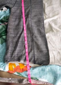 Gray Knit Open Front Cardigan