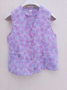 Floral Print Sleeveless Vest