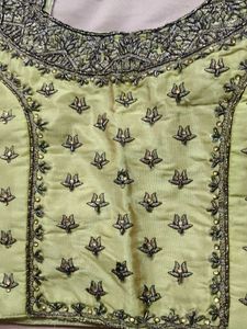 silk athenic blouse... you can wear it with lehnga