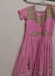 y2k Pink Embroidered Kurta