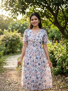 Floral Print Midi Dress