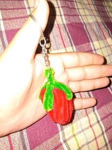 Cute Strawberry Keychain