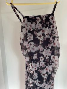 Floral Print Sheer Dress