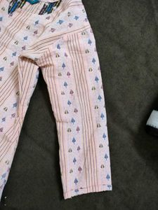 Pink printed short kurti