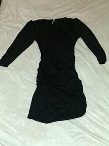 🖤 Chic minimalist black bodycon dress 🖤