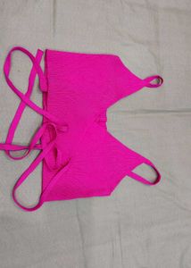Hot Pink Bikini Top