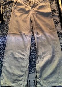 cream wide-leg denim jeans