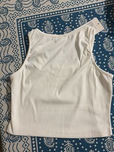 NEW Ribbed White Tank Top