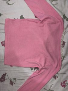 y2k Cute Pink Long Sleeve Top