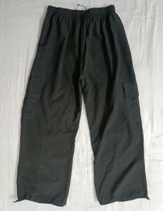 Black Cargo Trackpants