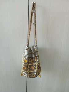 Embroidered ethnic Potli Bag for Women party pouch