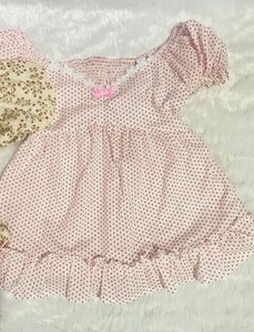 The cherry dot babydoll blouse✨🍒