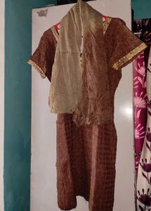 Punjabi Suit with Salwar and Dupatta