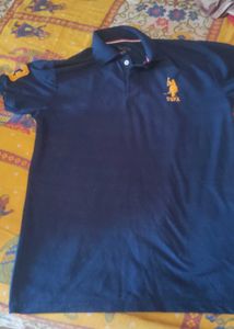 Solid Blue Polo T-Shirt