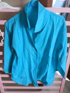 Turquoise Blue  formal shirt