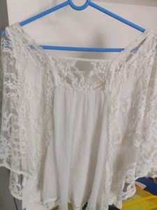 Veromoda White Lace Top.