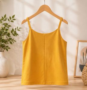 Stylish Yellow Twist Front Crop Top
