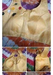 bord neck pad blouse