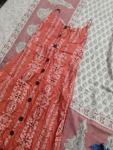 Boho Print Button-Front Sundress