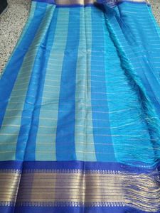 Beautiful shade of blue saree