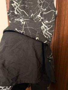Marble Print Black Dress 🖤