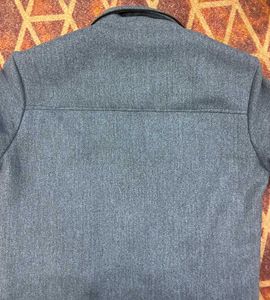 Trendy Wool Blend Winter Jacket For Men | Grey Zip