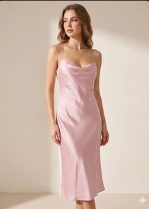 Elegant Pink Slip Dress