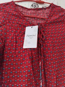 Brand New Femini Tops Combo 🌸 Red Boho &amp; Pink Pol