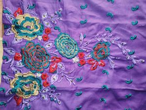 Beautiful Purple Embroidered Kurta set