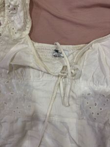 white coquette spring  dress