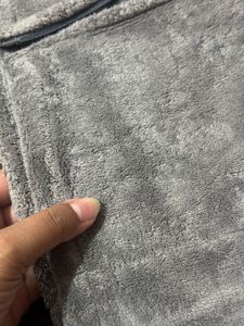 Cozy Grey Fleece Hoodie