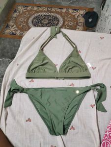Olive Green Bikini Set