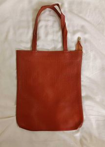 Classic Brown Leather Tote Bag