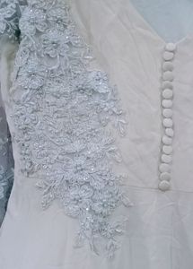 Elegant Lace Sleeve Gown