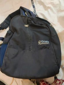 Ornate Navy Blue Backpack