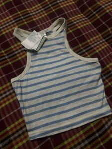 Striped Cropped Tank Top