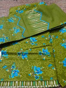 Beautiful Floral Print Dress Material