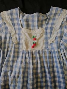 Cute Cherry Gingham Pajama Set