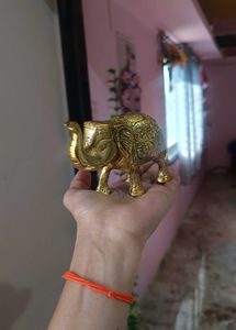 Brass Elephant Showpiece
