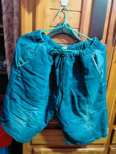 📍Men's Blue Denim Cargo Shorts