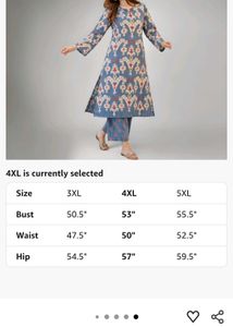 Blue Ikat Print Kurta Set
