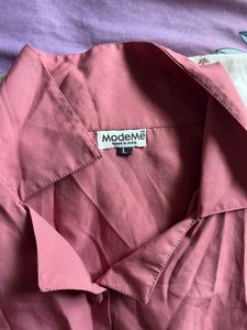 Chic Dusty Rose Peplum Top