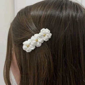 Handmade Crochet Flower Hair Clip