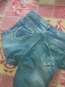 Men's Blue Textured Jeans