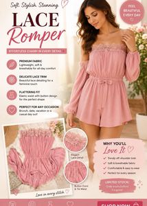 Chic Lace Romper for Women