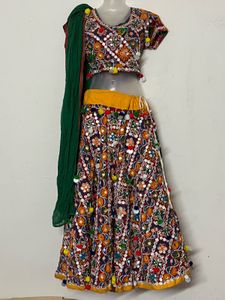 NAVRATRI Embroidered Lehenga Choli Set with Dupatt