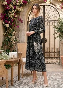 Chic Leopard Print Dress👗🤩✨🖤