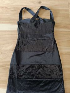 Sparkly Black Bodycon Dress